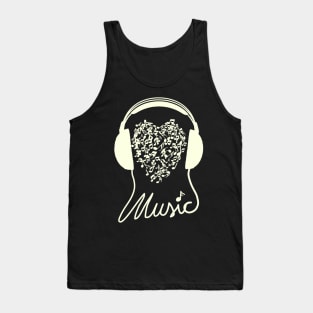 i love to Listen to Music and Gift for Musician and Music Lover Tank Top